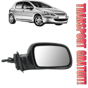 Oglinda Dreapta PEUGEOT 307 (3A/C) din 2000 - 2012, Auto, Reglaj mecanic, Completa