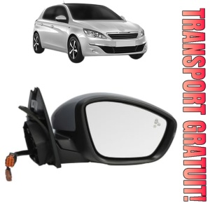 Oglinda Dreapta PEUGEOT 308 Hatchback Van (LB_) din 2015 - 2021, Auto, Reglaj electric, Completa