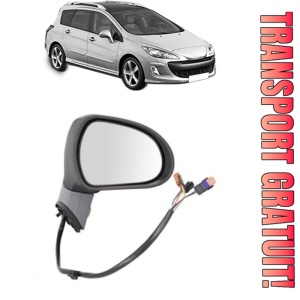 Oglinda Dreapta PEUGEOT 308 SW I (4E_, 4H_) din 2007 - 2014, Auto, Reglaj electric, Completa