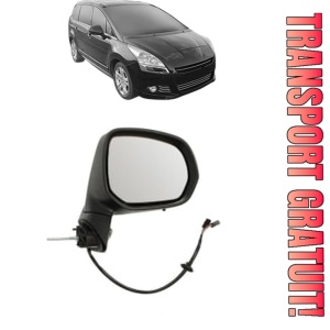 Oglinda Dreapta PEUGEOT 5008 I Van (0U_) din 2009 - 2017, Auto, Reglaj electric, Completa