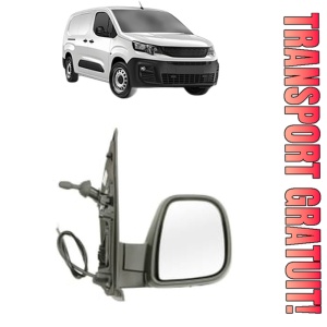 Oglinda Dreapta PEUGEOT PARTNER Box Body/MPV (K9) din 2018 - 2023, Auto, Reglaj mecanic, Completa