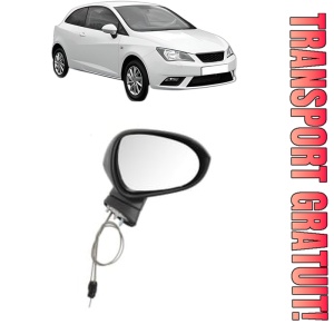 Oglinda Dreapta SEAT IBIZA IV SC (6J1, 6P5) din 2008 - 2016, Auto, Reglaj mecanic, Completa