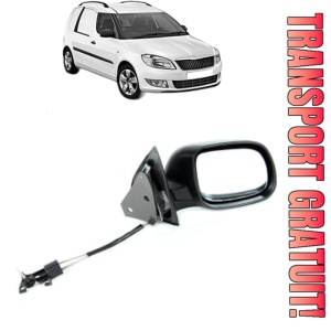Oglinda Dreapta SKODA FABIA I Praktik (6Y5) din 2000 - 2007, Auto, Reglaj mecanic, Completa