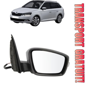 Oglinda Dreapta SKODA FABIA III Estate (NJ5) din 2014 - 2022, Auto, Reglaj electric, Completa