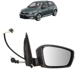 Oglinda Dreapta SKODA FABIA III (NJ3) din 2014 - 2021, Auto, Reglaj mecanic, Completa - Img 2