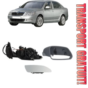 Oglinda Dreapta SKODA OCTAVIA II (1Z3) din 2004 - 2013, Auto, Reglaj electric, Completa