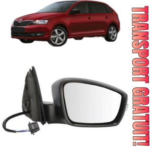 Oglinda Dreapta SKODA RAPID Spaceback (NH1) din 2012 - 2019, Auto, Reglaj electric, Completa
