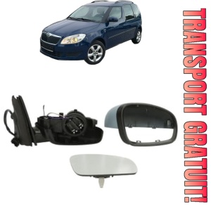 Oglinda Dreapta SKODA ROOMSTER din 2006 - 2015, Auto, Reglaj electric, Completa