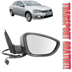 Oglinda Dreapta Volkswagen PASSAT B7 (A32, A33) din 2011 - 2020, Auto, Reglaj electric, Completa