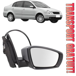 Oglinda Dreapta Volkswagen POLO IV Saloon (9A4, 9A2, 9N2, 9A6) din 2002 - 2012, Auto, Reglaj mecanic, Completa