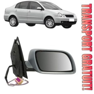 Oglinda Dreapta Volkswagen POLO IV Saloon (9A4, 9A2, 9N2, 9A6) din 2002 - 2012, Auto, Reglaj electric, Completa