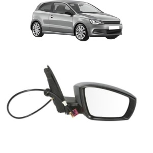 Oglinda Dreapta Volkswagen POLO V (6R1, 6C1) din 2009 - 2022, Auto, Reglaj mecanic, Completa - Img 2