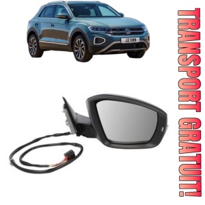 Oglinda Dreapta Volkswagen T-ROC (A11, D11) din 2017 - 2021, Auto, Reglaj electric, Completa
