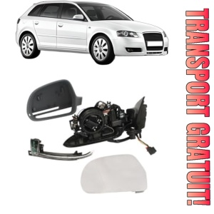 Oglinda Stanga AUDI A3 Sportback (8PA) din 2004 - 2013, Auto, Reglaj electric, Completa