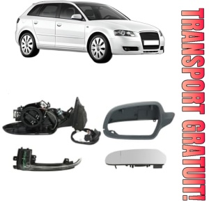 Oglinda Stanga AUDI A3 Sportback (8PA) din 2004 - 2013, Auto, Reglaj electric, Completa