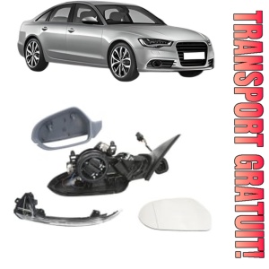 Oglinda Stanga AUDI A6 C7 (4G2, 4GC) din 2010 - 2018, Auto, Reglaj electric, Completa