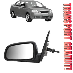 Oglinda Stanga CHEVROLET AVEO / KALOS Saloon (T250, T255) din 2005 - 2013, Auto, Reglaj mecanic, Completa