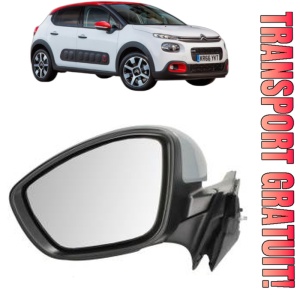 Oglinda Stanga CITROEN C3 III (SX) din 2016 - 2018, Auto, Reglaj electric, Completa