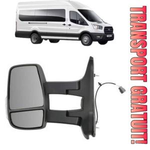 Oglinda Stanga FORD TRANSIT V363 Bus (FAD, FBD) din 2013 - 2024, Auto, Reglaj manual, Completa