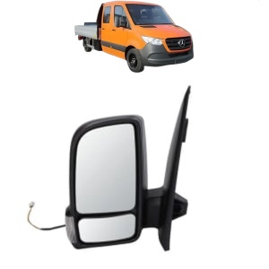 Oglinda Stanga MERCEDES-BENZ SPRINTER 3,5-t Platform/Chassis (B907, B910) din 2018 - 2024, Auto, Reglaj manual, Completa - Img 2