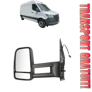 Oglinda Stanga MERCEDES-BENZ SPRINTER 3-t Van (B910) din 2018 - 2025, Auto, Reglaj manual, Completa