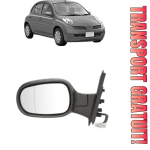 Oglinda Stanga NISSAN MICRA III (K12) din 2002 - 2010, Auto, Reglaj electric, Completa