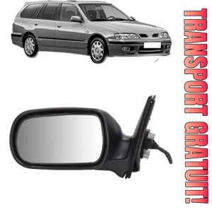 Oglinda Stanga NISSAN PRIMERA Hatchback (P10) din 1990 - 1996, Auto, Reglaj manual, Completa