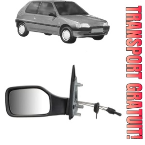Oglinda Stanga PEUGEOT 106 I (1A, 1C) din 1991 - 1996, Auto, Reglaj mecanic, Completa