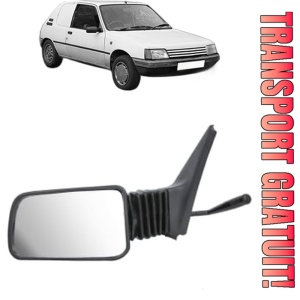 Oglinda Stanga PEUGEOT 205 Hatchback Van din 1983 - 1997, Auto, Reglaj mecanic, Completa