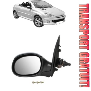 Oglinda Stanga PEUGEOT 206 CC (2D) din 2000 - 2007, Auto, Reglaj mecanic, Completa