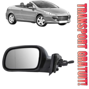 Oglinda Stanga PEUGEOT 307 CC (3B) din 2003 - 2009, Auto, Reglaj mecanic, Completa
