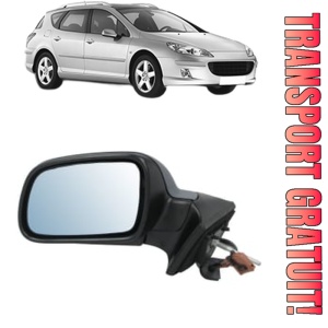 Oglinda Stanga PEUGEOT 407 SW (6E_, 6D_) din 2004 - 2010, Auto, Reglaj electric, Completa