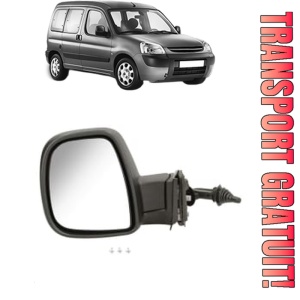 Oglinda Stanga PEUGEOT PARTNER TEPEE din 2008 - 2018, Auto, Reglaj mecanic, Completa