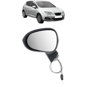 Oglinda Stanga SEAT IBIZA IV (6J5, 6P1) din 2008 - 2017, Auto, Reglaj mecanic, Completa - Img 2