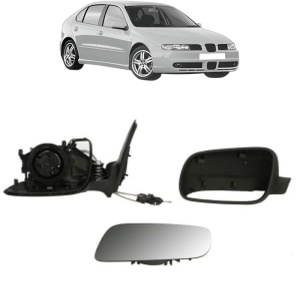 Oglinda Stanga SEAT LEON (1M1) din 1999 - 2006, Auto, Reglaj mecanic, Completa - Img 2