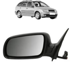 Oglinda Stanga SKODA FABIA I Combi (6Y5) din 2000 - 2007, Auto, Reglaj electric, Completa - Img 2