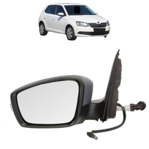 Oglinda Stanga SKODA FABIA III Praktik (NJ5) din 2014 - 2022, Auto, Reglaj mecanic, Completa - Img 2