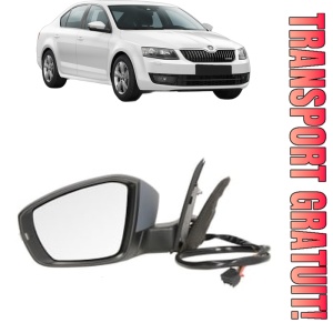 Oglinda Stanga SKODA OCTAVIA III (5E3, NL3, NR3) din 2012 - 2020, Auto, Reglaj electric, Completa