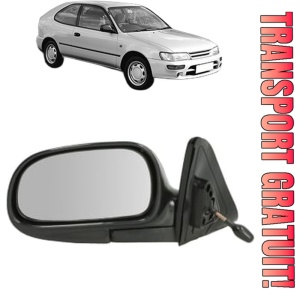 Oglinda Stanga TOYOTA COROLLA Compact (_E10_) din 1992 - 1997, Auto, Reglaj mecanic, Completa