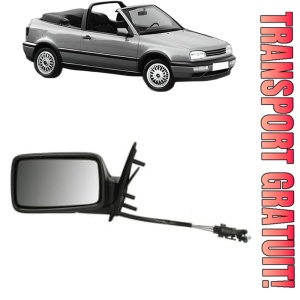 Oglinda Stanga Volkswagen GOLF III Cabriolet (1E7) din 1993 - 1998, Auto, Reglaj mecanic, Completa