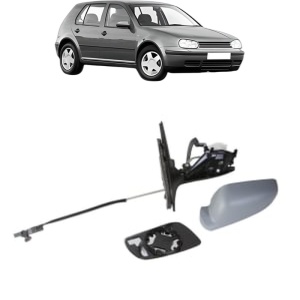 Oglinda Stanga Volkswagen GOLF IV (1J1) din 1997 - 2007, Auto, Reglaj mecanic, Completa - Img 2