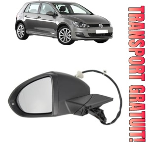 Oglinda Stanga Volkswagen GOLF VII (5G1, BQ1, BE1, BE2) din 2012 - 2021, Auto, Reglaj electric, Completa