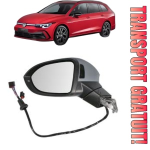 Oglinda Stanga Volkswagen GOLF VIII Variant (CG5, DB5) din 2020 - 2024, Auto, Reglaj electric, Completa