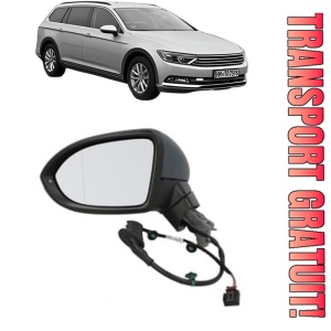 Oglinda Stanga Volkswagen PASSAT ALLTRACK B8 Variant (3G5, CB5) din 2015 - 2024, Auto, Reglaj electric, Completa