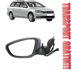 Oglinda Stanga Volkswagen PASSAT B7 Variant (365) din 2010 - 2015, Auto, Reglaj electric, Completa