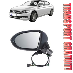 Oglinda Stanga Volkswagen PASSAT B8 (3G2, CB2) din 2014 - 2024, Auto, Reglaj electric, Completa