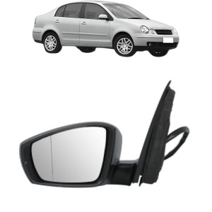 Oglinda Stanga Volkswagen POLO IV Saloon (9A4, 9A2, 9N2, 9A6) din 2002 - 2012, Auto, Reglaj electric, Completa - Img 2