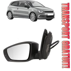 Oglinda Stanga Volkswagen POLO V (6R1, 6C1) din 2009 - 2022, Auto, Reglaj electric, Completa