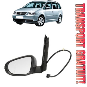 Oglinda Stanga Volkswagen TOURAN (1T1, 1T2) din 2003 - 2010, Auto, Reglaj electric, Completa