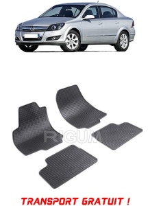 Opel Astra H, Sedan, fabricat din 2004 - 12.2014, set covorase auto dedicate, din cauciuc 100% Premium - Transport Gratuit accesorii pentru autoturismul tau - masina v38593
